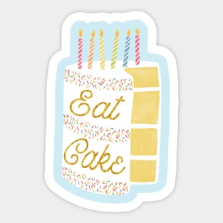 Eat Cake Sticker